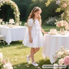 image:imageFelix amp Flora Toddler Girl Dress Shoes  Flower Girl Ballet Mary Jane Flats Party School WeddingBf09s White