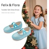 image:imageFelix amp Flora Toddler Girl Dress Shoes  Flower Girl Ballet Mary Jane Flats Party School WeddingBf25blue
