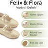 image:imageFelix amp Flora Toddler Girl Dress Shoes  Flower Girl Ballet Mary Jane Flats Party School WeddingBf25gold