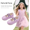 image:imageFelix amp Flora Toddler Girl Dress Shoes  Flower Girl Ballet Mary Jane Flats Party School WeddingBf25purple
