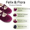 image:imageFelix amp Flora Toddler Girl Dress Shoes  Flower Girl Ballet Mary Jane Flats Party School WeddingBf26burgundy