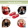 image:imageFelix amp Flora Toddler Girl Dress Shoes  Flower Girl Ballet Mary Jane Flats Party School WeddingBf26red