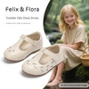 image:imageFelix amp Flora Toddler Little Girl Flat Oxfords Dress Shoes  Mary Jane Princess for Girl Party School ShoesB414beige