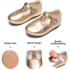 image:imageFelix amp Flora Toddler Little Girl Flat Oxfords Dress Shoes  Mary Jane Princess for Girl Party School ShoesB415gold