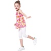 image:imageFelix amp Flora ToddlerLittle Girls Flat Capri Leggings Pants3pack Black White Pink
