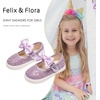 image:imageFelix amp Flora ToddlerLittle Kid Girls Running Shoes Glitter Sneakers Princess Fashion Casual Sports ShoesBs822dark Purple