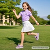image:imageFelix amp Flora ToddlerLittle Kid Girls Running Shoes Glitter Sneakers Princess Fashion Casual Sports ShoesBs822dark Purple