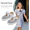 image:imageFelix amp Flora ToddlerLittle Kid Girls Running Shoes Glitter Sneakers Princess Fashion Casual Sports ShoesBs822silver