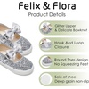 image:imageFelix amp Flora ToddlerLittle Kid Girls Running Shoes Glitter Sneakers Princess Fashion Casual Sports ShoesBs822silver