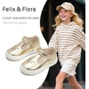 image:imageFelix amp Flora ToddlerLittle Kid Girls Running Shoes Glitter Sneakers Princess Fashion Casual Sports ShoesBs829bright Gold