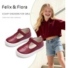 image:imageFelix amp Flora ToddlerLittle Kid Girls Running Shoes Glitter Sneakers Princess Fashion Casual Sports ShoesBs829burgundy