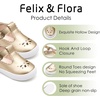 image:imageFelix amp Flora ToddlerLittle Kid Girls Running Shoes Glitter Sneakers Princess Fashion Casual Sports ShoesBs832gold