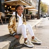 image:imageFelix amp Flora ToddlerLittle Kid Girls Running Shoes Sports Sneakers Princess Casual Glitter ShoesBs815glitter Gold