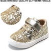 image:imageFelix amp Flora ToddlerLittle Kid Girls Running Shoes Sports Sneakers Princess Casual Glitter ShoesBs815glitter Gold