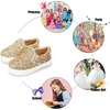 image:imageFelix amp Flora ToddlerLittle Kid Girls Running Shoes Sports Sneakers Princess Casual Glitter ShoesBs818gold