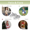 image:imageFelix amp Flora ToddlerLittle Kid Girls Running Shoes Sports Sneakers Princess Casual Glitter ShoesBs819glitter Silver