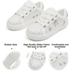 image:imageFelix amp Flora ToddlerLittle Kid Girls Running Shoes Sports Sneakers Princess Casual Glitter ShoesBs819glitter White