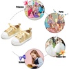 image:imageFelix amp Flora ToddlerLittle Kid Girls Running Shoes Sports Sneakers Princess Casual Glitter ShoesBs826glitter Gold