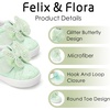 image:imageFelix amp Flora ToddlerLittle Kid Girls Running Shoes Sports Sneakers Princess Casual Glitter ShoesBs831green