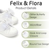 image:imageFelix amp Flora ToddlerLittle Kid Girls Running Shoes Sports Sneakers Princess Casual Glitter ShoesBs831white