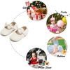 image:imageSoft Sole Baby Dress Shoes  Infant Baby Walking Shoes Moccasinss Rubber Sole Crib ShoesB15ivory White
