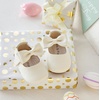 image:imageSoft Sole Baby Dress Shoes  Infant Baby Walking Shoes Moccasinss Rubber Sole Crib ShoesB15ivory White