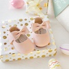 image:imageSoft Sole Baby Dress Shoes  Infant Baby Walking Shoes Moccasinss Rubber Sole Crib ShoesB15pink