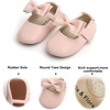image:imageSoft Sole Baby Dress Shoes  Infant Baby Walking Shoes Moccasinss Rubber Sole Crib ShoesB15pink