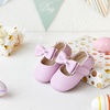 image:imageSoft Sole Baby Dress Shoes  Infant Baby Walking Shoes Moccasinss Rubber Sole Crib ShoesB15purple