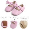 image:imageSoft Sole Baby Dress Shoes  Infant Baby Walking Shoes Moccasinss Rubber Sole Crib ShoesB15purple