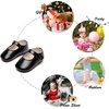 image:imageSoft Sole Baby Dress Shoes  Infant Baby Walking Shoes Moccasinss Rubber Sole Crib ShoesB8725black