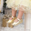 image:imageSoft Sole Baby Dress Shoes  Infant Baby Walking Shoes Moccasinss Rubber Sole Crib ShoesB8725bright Gold