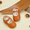 image:imageSoft Sole Baby Dress Shoes  Infant Baby Walking Shoes Moccasinss Rubber Sole Crib ShoesB8725brown