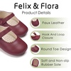 image:imageSoft Sole Baby Dress Shoes  Infant Baby Walking Shoes Moccasinss Rubber Sole Crib ShoesB8725burgundy