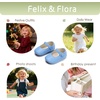image:imageSoft Sole Baby Dress Shoes  Infant Baby Walking Shoes Moccasinss Rubber Sole Crib ShoesB8725light Blue