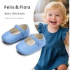 image:imageSoft Sole Baby Dress Shoes  Infant Baby Walking Shoes Moccasinss Rubber Sole Crib ShoesB8725light Blue