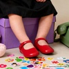 image:imageSoft Sole Baby Dress Shoes  Infant Baby Walking Shoes Moccasinss Rubber Sole Crib ShoesB8725red