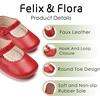 image:imageSoft Sole Baby Dress Shoes  Infant Baby Walking Shoes Moccasinss Rubber Sole Crib ShoesB8725red