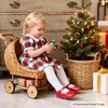 image:imageSoft Sole Baby Dress Shoes  Infant Baby Walking Shoes Moccasinss Rubber Sole Crib ShoesB8725red