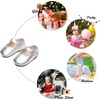 image:imageSoft Sole Baby Dress Shoes  Infant Baby Walking Shoes Moccasinss Rubber Sole Crib ShoesB8725silver