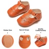 image:imageSoft Sole Baby Dress Shoes  Infant Baby Walking Shoes Moccasinss Rubber Sole Crib ShoesB8726brown