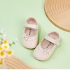 image:imageSoft Sole Baby Dress Shoes  Infant Baby Walking Shoes Moccasinss Rubber Sole Crib ShoesB8727beige
