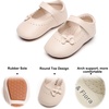 image:imageSoft Sole Baby Dress Shoes  Infant Baby Walking Shoes Moccasinss Rubber Sole Crib ShoesB8727beige