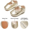 image:imageSoft Sole Baby Dress Shoes  Infant Baby Walking Shoes Moccasinss Rubber Sole Crib ShoesB8727gold
