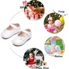 image:imageSoft Sole Baby Dress Shoes  Infant Baby Walking Shoes Moccasinss Rubber Sole Crib ShoesB8727white