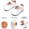 image:imageSoft Sole Baby Dress Shoes  Infant Baby Walking Shoes Moccasinss Rubber Sole Crib ShoesB8727white