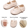 image:imageSoft Sole Baby Dress Shoes  Infant Baby Walking Shoes Moccasinss Rubber Sole Crib ShoesB8728beige
