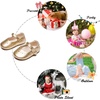 image:imageSoft Sole Baby Dress Shoes  Infant Baby Walking Shoes Moccasinss Rubber Sole Crib ShoesB8728gold