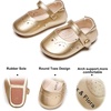 image:imageSoft Sole Baby Dress Shoes  Infant Baby Walking Shoes Moccasinss Rubber Sole Crib ShoesB8728gold