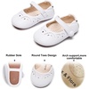 image:imageSoft Sole Baby Dress Shoes  Infant Baby Walking Shoes Moccasinss Rubber Sole Crib ShoesB8728white
